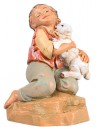 Niño arrodillado con cordero serie 30 cm Fontanini