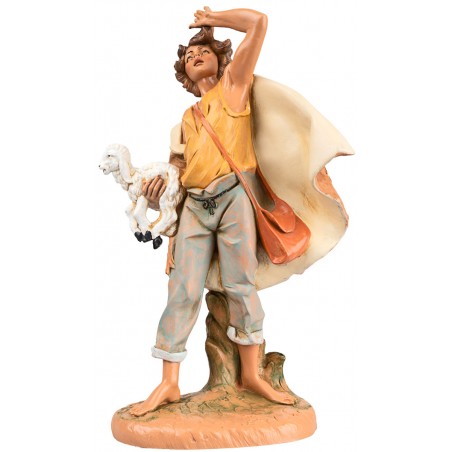 Pastor with sheep in hand 30 cm Fontanini