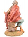 Viejo sentado al fuego serie 30 cm Fontanini