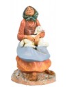 Pastorella seated with pecora series 30 cm Fontanini