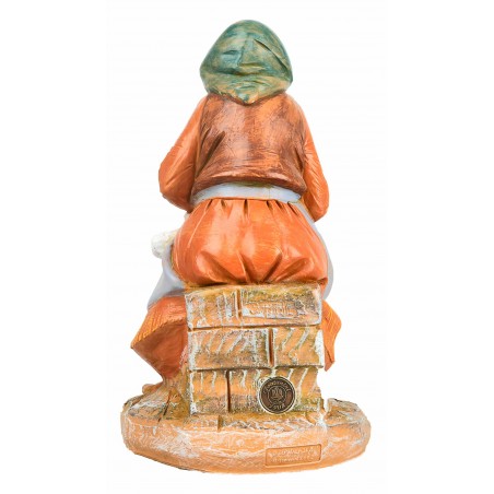 Pastorella seduta con pecora serie 30 cm Fontanini per presepe