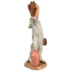 Donna con cesti di uva 30 cm Fontanini per presepe Mondo Presepi 2