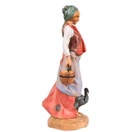 Campesina con pavo 30 cm Fontanini