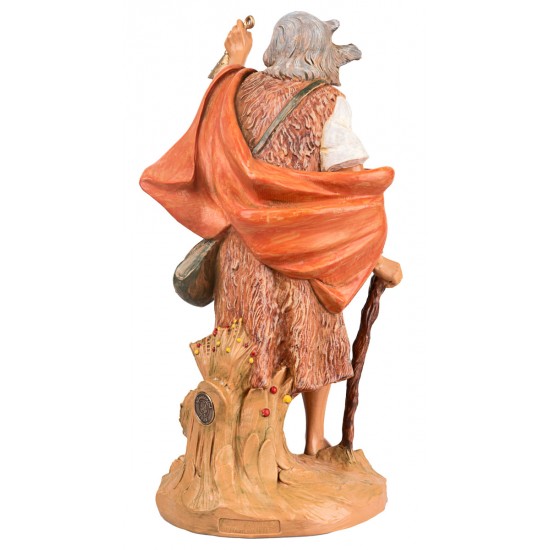 Old with lantern 30 cm Fontanini