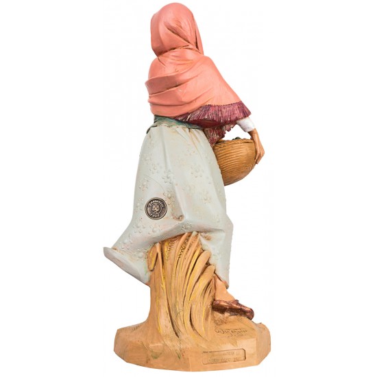 Mujer con cesta 30 cm Fontanini