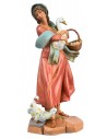Donna con oche 30 cm Fontanini per presepe Mondo Presepi