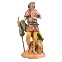 Viejo con perro 30 cm Fontanini