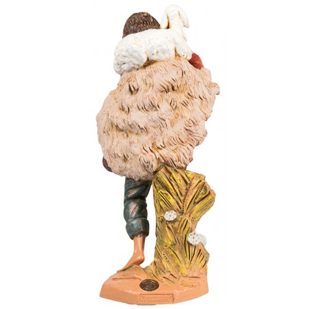 Pastore con pecora 30 cm Fontanini per presepe Mondo Presepi