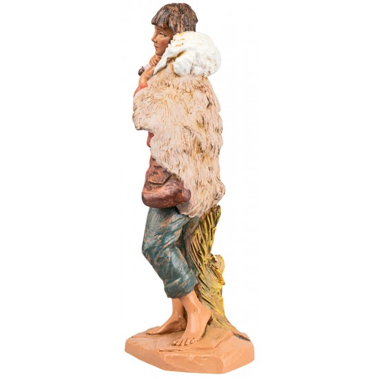 Pastore con pecora 30 cm Fontanini per presepe Mondo Presepi