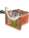 Sleeping on a moving hammock Oliver 10 cm for Mondo Nativity scene