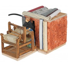 Tessitrice in movimento Oliver 10 cm per presepe Mondo Presepi 2
