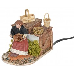 Cestera en movimiento Oliver serie 10 cm para belén Mundo 2