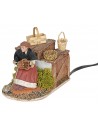 Cestaia in movimento Oliver serie 10 cm per presepe Mondo