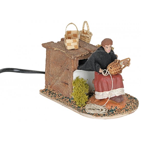 Cestera en movimiento Oliver serie 10 cm para belén Mundo