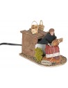 Cestaia in movimento Oliver serie 10 cm per presepe Mondo