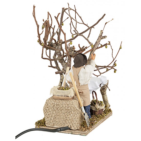 Moving olive picker 12 cm for Mondo nativity scene