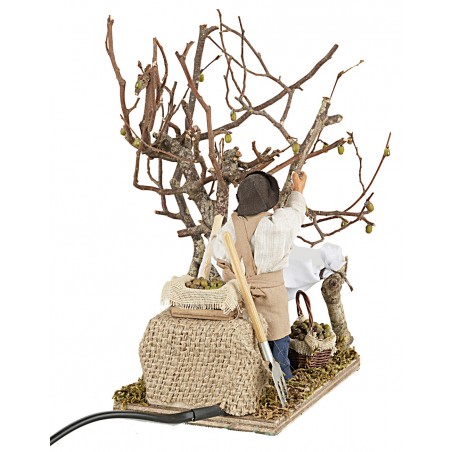 Moving olive picker 12 cm for Mondo nativity scene
