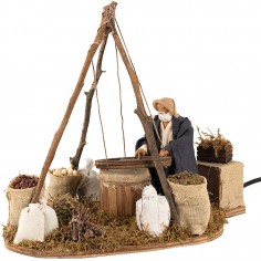 Man with Sieve Moving 12 cm for Nativity Scene Mondo Presepi 2