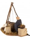 Man with Sieve Moving 12 cm for Nativity Scene Mondo Presepi