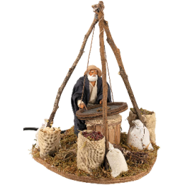 Hombre con tamiz en movimiento 12 cm