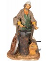 Fabbro in movimento Fontanini 30 cm con fuoco