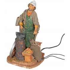 Blacksmith at work in motion Fontanini 30 cm with fire for 2