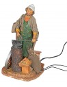 Blacksmith at work in motion Fontanini 30 cm with fire for