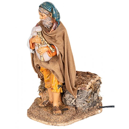 Bagpiper in motion Fontanini 30 cm for Mondo nativity scene
