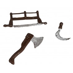 Set 3 attrezzi da boscaiolo - Cod. M211 Mondo Presepi