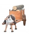 Wooden wagon with towed ox - Cod.