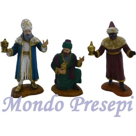 Tres Reyes Magos de 15 cm Oliver Mundo Pesebre