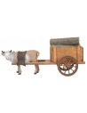 Wooden wagon with towed ox - Cod.