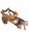 Carro in legno con pecore Mondo Presepi