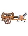 Wooden wagon with pigs