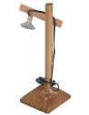 Street lamp in wood cm 4,5x4,5x13 h