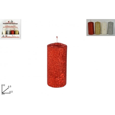 Vela cilíndrica 10 cm disponibles en varios colores