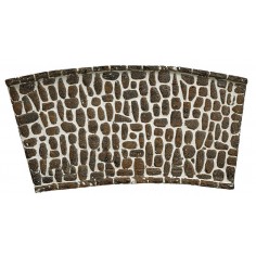 Curved resin road for nativity scene, 26x13x1 cm in size for nativity scene 2