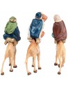 Set tre Re Magi su cammello serie 10 cm