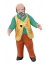 9 cm painted terracotta man for nativity scene Mondo Presepi