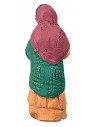 Donna 8 cm in terracotta dipinta per presepe Mondo Presepi