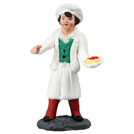 Oste 9 cm in terracotta dipinta per presepe Mondo Presepi