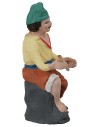 Pescador serie 10 cm en terracota pintada para belén Mondo