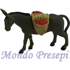 Donkey with bags of tomatoes