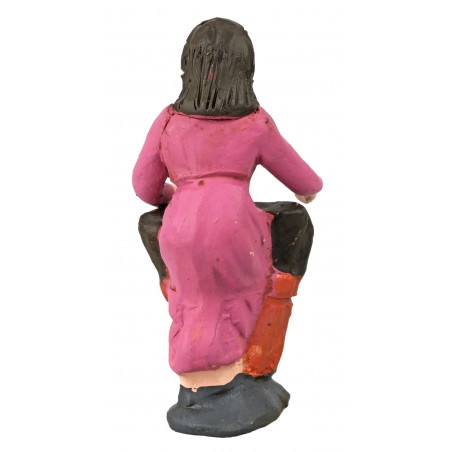 Lavandera serie 10 cm en terracota pintada para belén Mundo