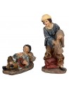 Set 2 statue 15 cm in resina