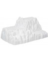 Escenario de montaña blanca en dos niveles para decoraciones cm