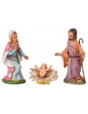Natividad 3 sujetos serie cm 18 en pvc para belén Mundo Belenes