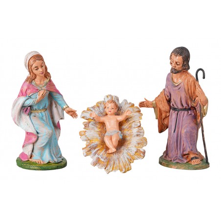 Natività 3 soggetti serie cm 18 in pvc per presepe Mondo Presepi