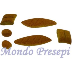 Bolsa 6 panes surtidos cm 1-4 Mundo Pesebres