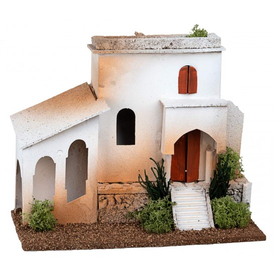 Casa árabe en corcho cm 25x12x20 h para belén Mondo Presepi